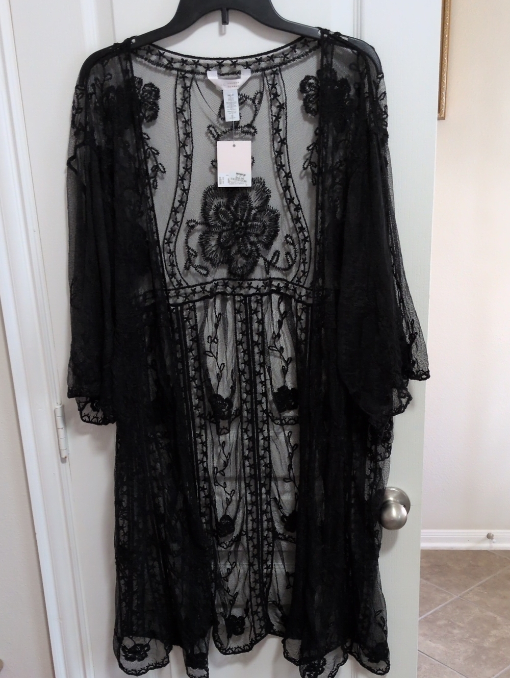 Beautiful Black Lace Cover-up OSFA